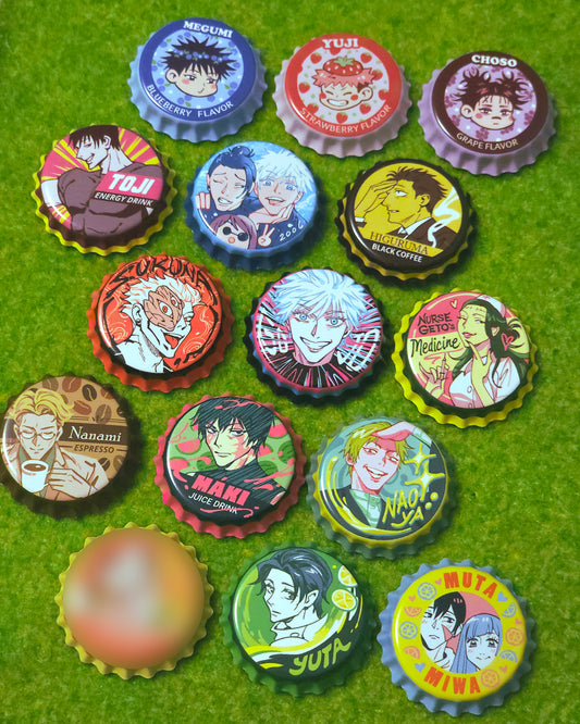 JJK BOTTLE CAP PINS