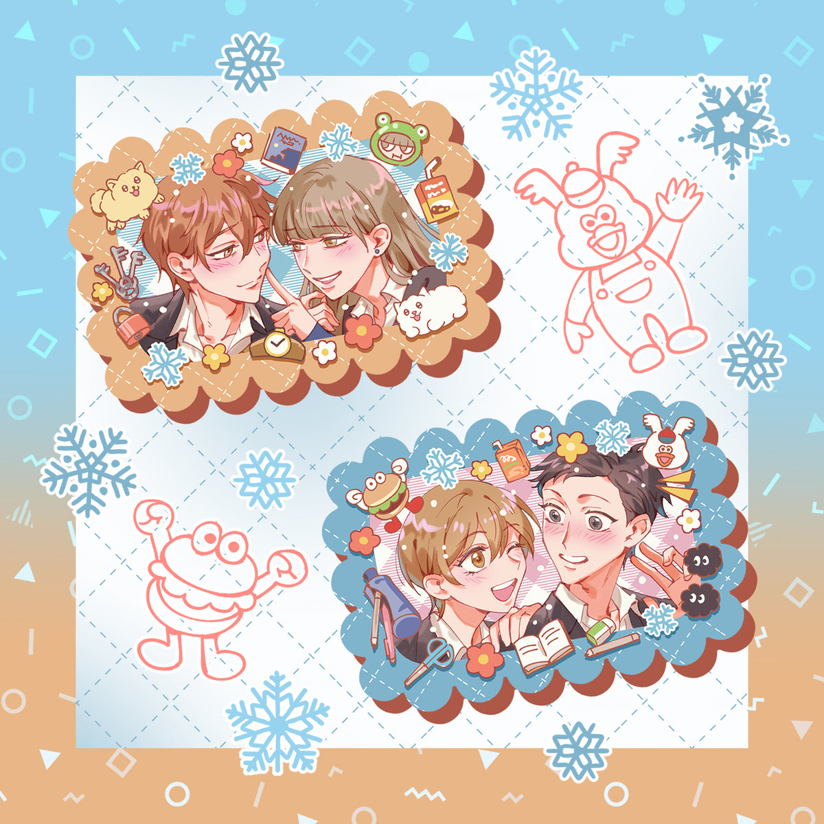 (PREORDER) COUPLES 3D CHARMS
